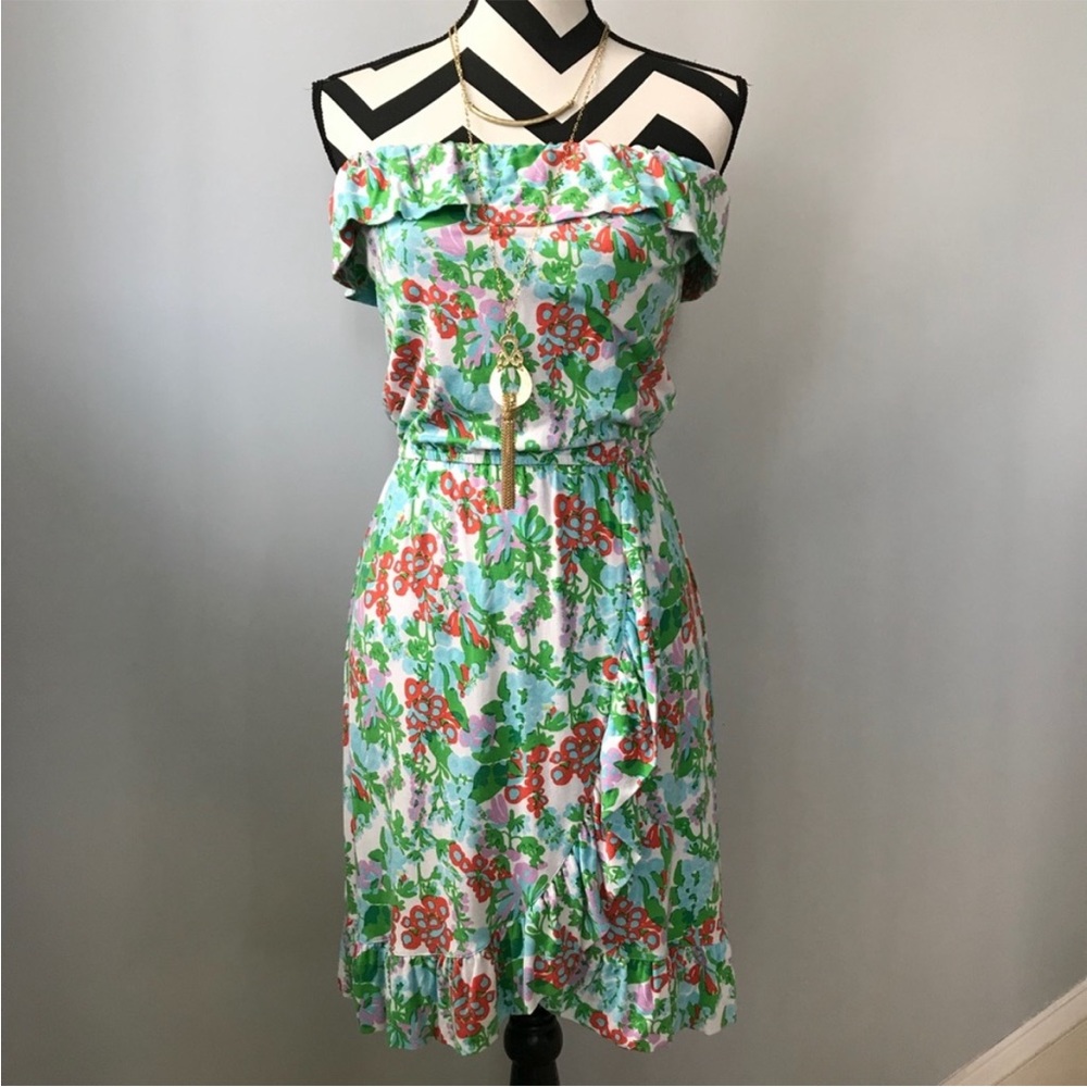 Lilly Pulitzer Flor Dress in Mini Bee in Your Bonnet - Picture 3 of 8